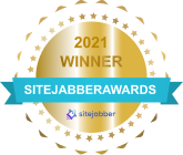 2021 Winner SiteJabber Awards