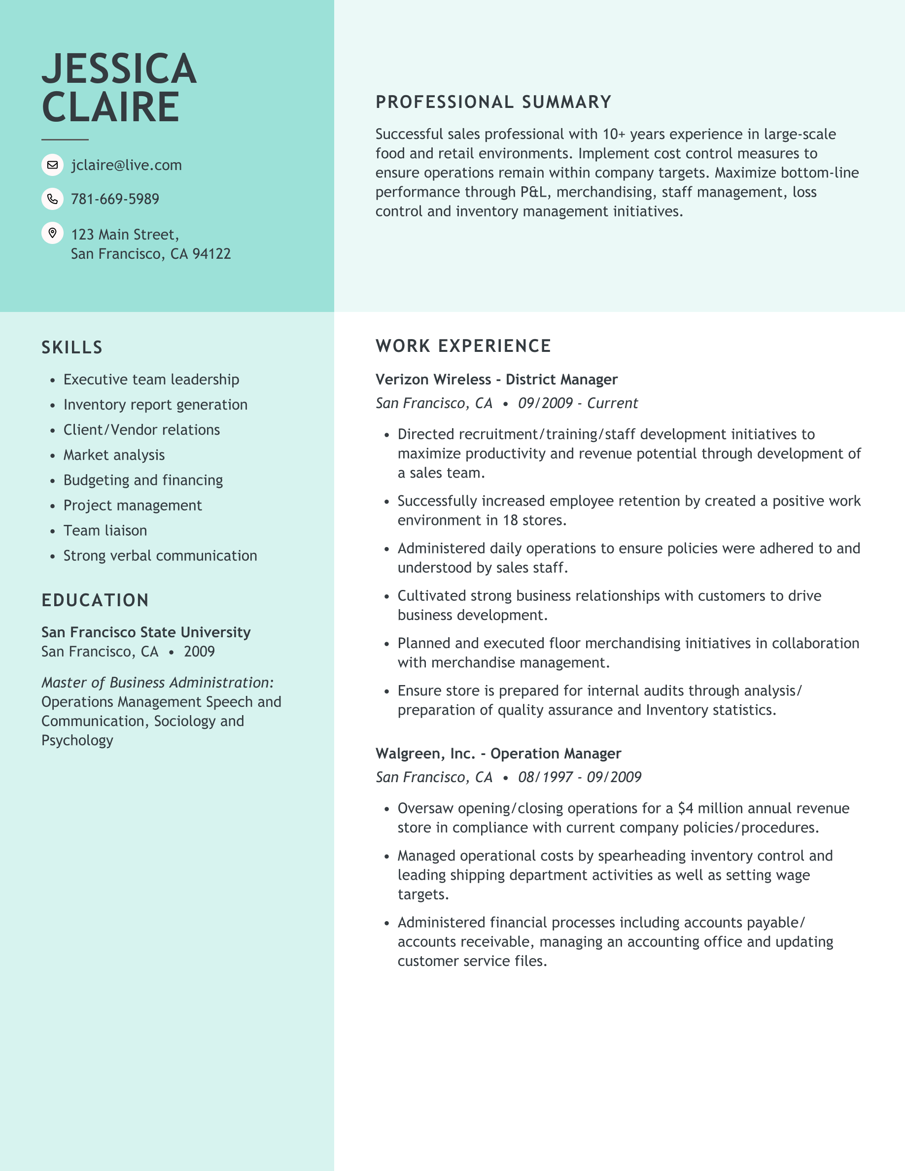 Resume Green